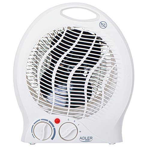 Adler | Heater | AD 7728 | Fan Heater | 2000 W | Number of power levels 2 | White - Image 3