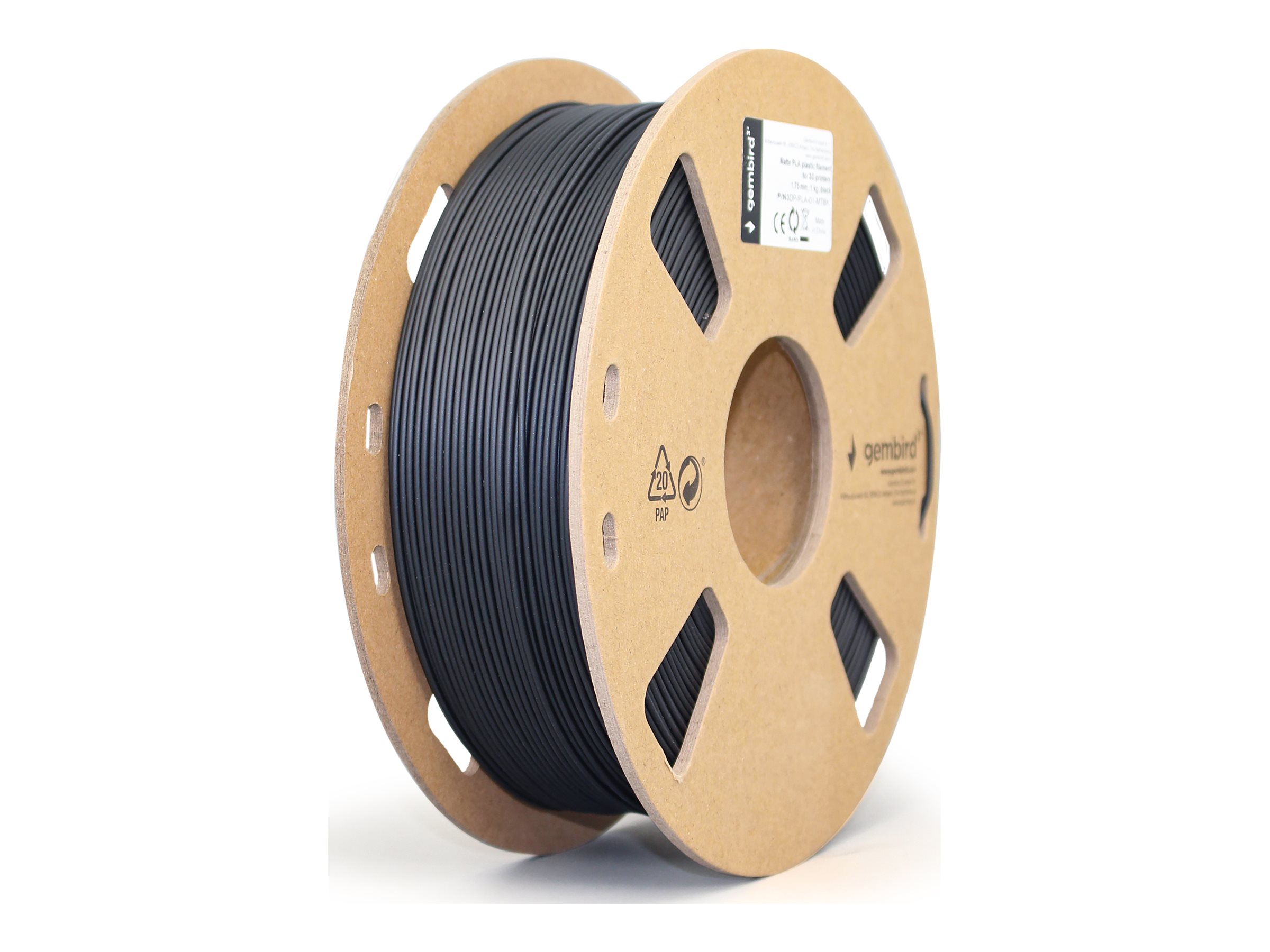 Flashforge Matte PLA filament, 1.75 mm, 1 kg | 3DP-PLA-01-MTBK | PLA filament | Matte black