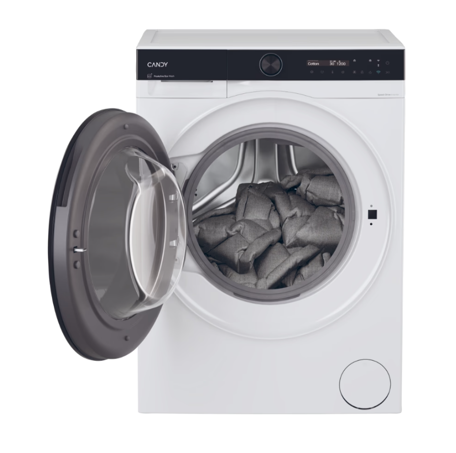 Candy Washing machine | BS 49SB8-S | Energy efficiency class A | Front loading | Washing capacity 9 kg | 1400 RPM | Depth 52 cm | Width 60 cm | Display | LCD | Steam function | Wi-Fi | White - Image 2