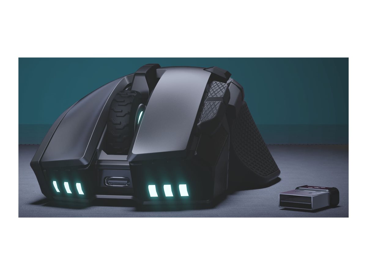 Corsair IRONCLAW SE | Gaming Mouse | Wireless/Wired | 2.4GHz, Bluetooth, USB-C | Black - Image 6
