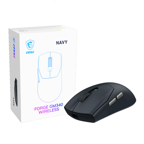 MSI Gaming Mouse | FORGE GM340 WIRELESS | Wireless | 2.4 GHz, Bluetooth, USB | Navy