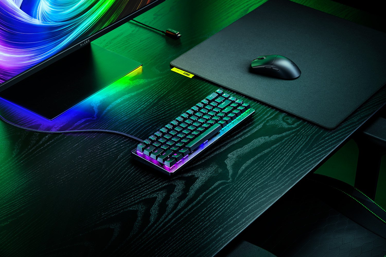 Razer Hall Effect Magnetic Esports Keyboard | Huntsman V3 HE Magnetic Mini 65% 8KHz | Keyboard | Wired | US | Razer Hall Effect Magnetic Switches - Image 5