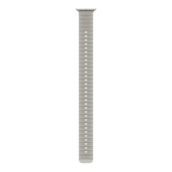 APPLE 49mm Translucent Grey Ocean Band Extension - Natural Titanium Finish | Apple