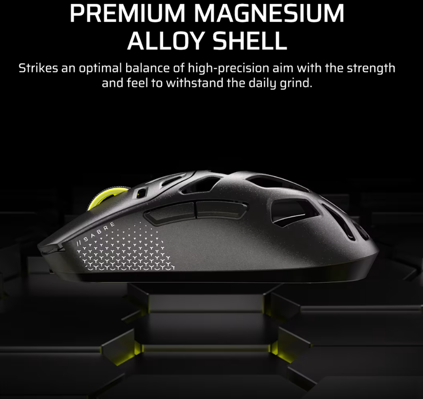 Corsair SABRE V2 PRO | Gaming Mouse | Wireless/Wired | 2.4GHz, Bluetooth, USB-C | Black - Image 11