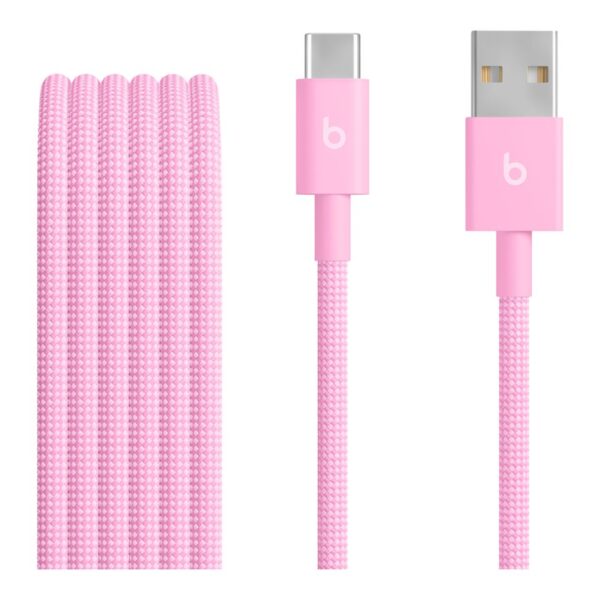 Apple USB-A to USB-C Woven Cable (1.5m) - Power Pink | Apple