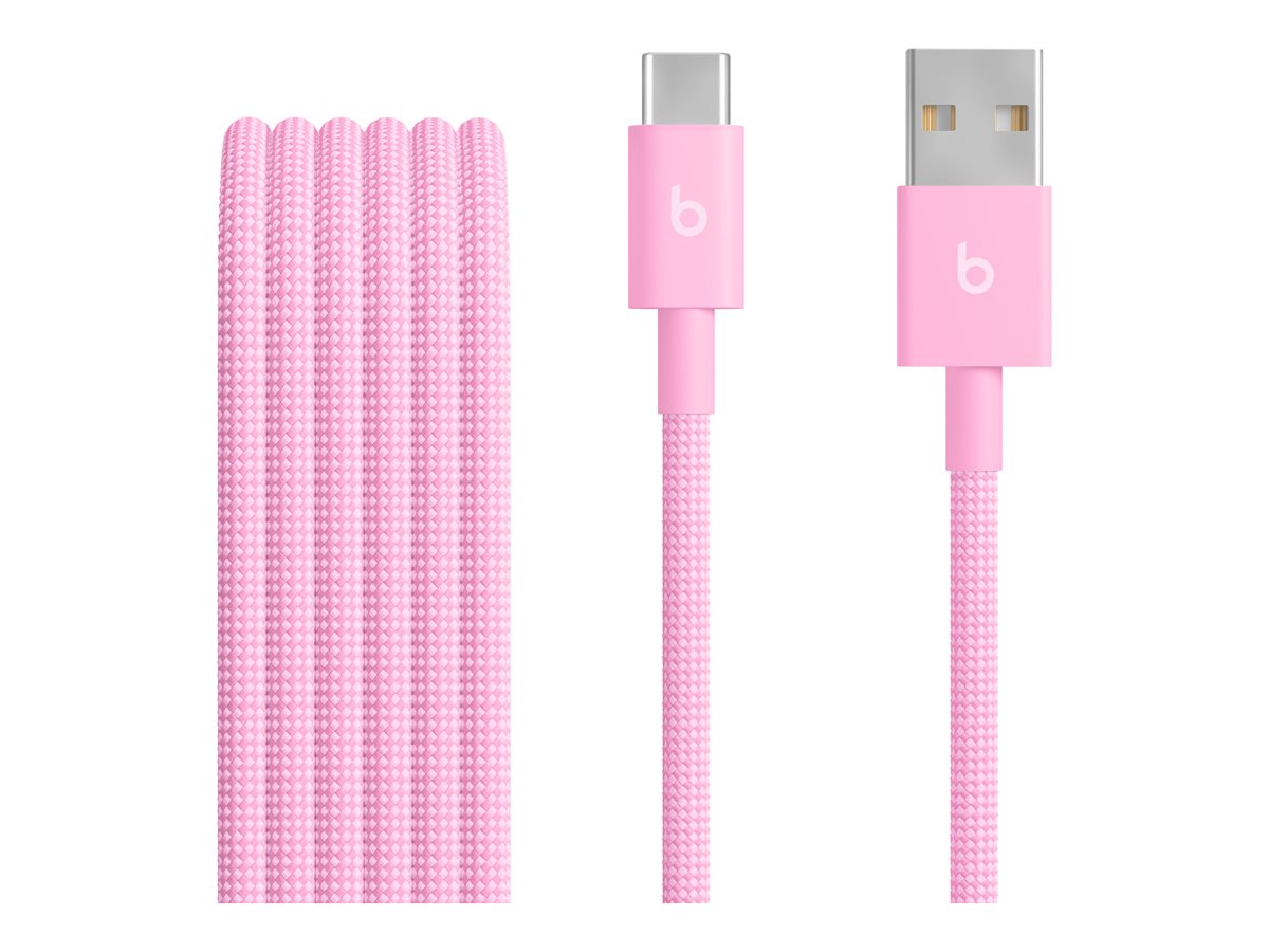 Apple USB-A to USB-C Woven Cable (1.5m) - Power Pink | Apple