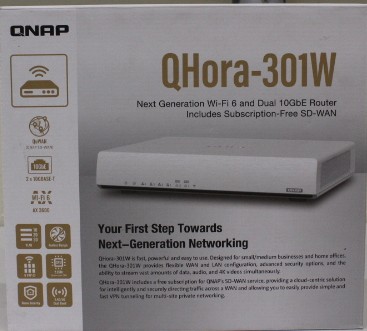 SALE OUT. QNAP QHora-301W WiFi 6 up to 3.5Gbps Speed AX optimized Quad-Core Processor 4x4 MU-MIMO & OFDMA 2* 10GbE (Multi-Gig) WAN/LAN adjus | SALE OUT. | QNAP | Dual bandRouter | QHora-301W | 802.11ax | Mesh Support Yes | MU-MiMO Yes | No mobile broadband | Antenna type Internal | 36 month(s) | DEMO