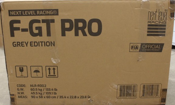 SALE OUT. | F-GT Pro Formula and GT Grey Edition | Racing Simulator Cockpit | Steel | Grey | DAMAGED PACKAGING AND MANUAL, SCRATCHED, MOUNTING MARKS, MISSING SCREWS (M6 16MM, M8 80MM), WASHERS (M6) AND ALLEN KEYS (4, 5, 6MM) | 24 month(s)