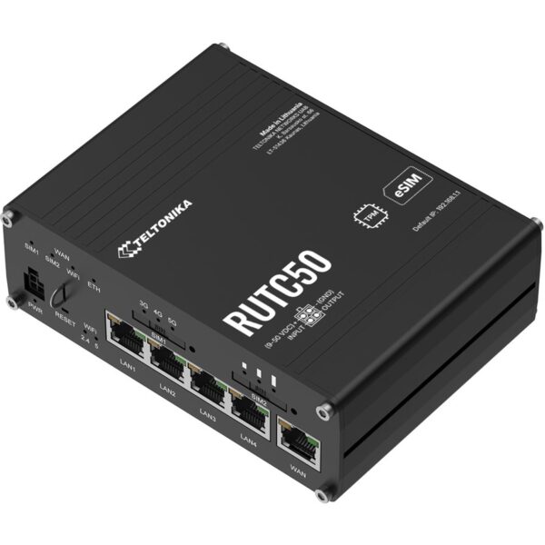 Teltonika RUTC5021 Industrial 5G Router with Wi-Fi 6 | Teltonika
