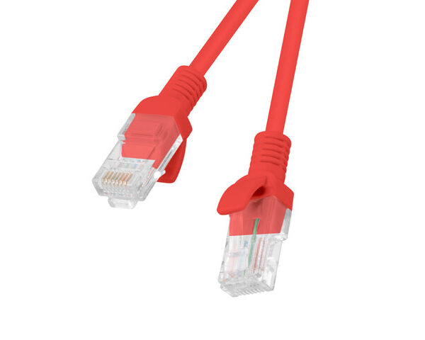 Lanberg Patchcord CAT.5E UTP 0.5M fluke passed 10-pack, Red | PCU5-20CC-0050-R