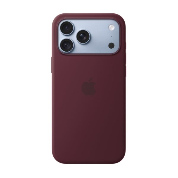 APPLE iPhone 18 Pro Max Silicone Case with MagSafe - Burgundy | Apple