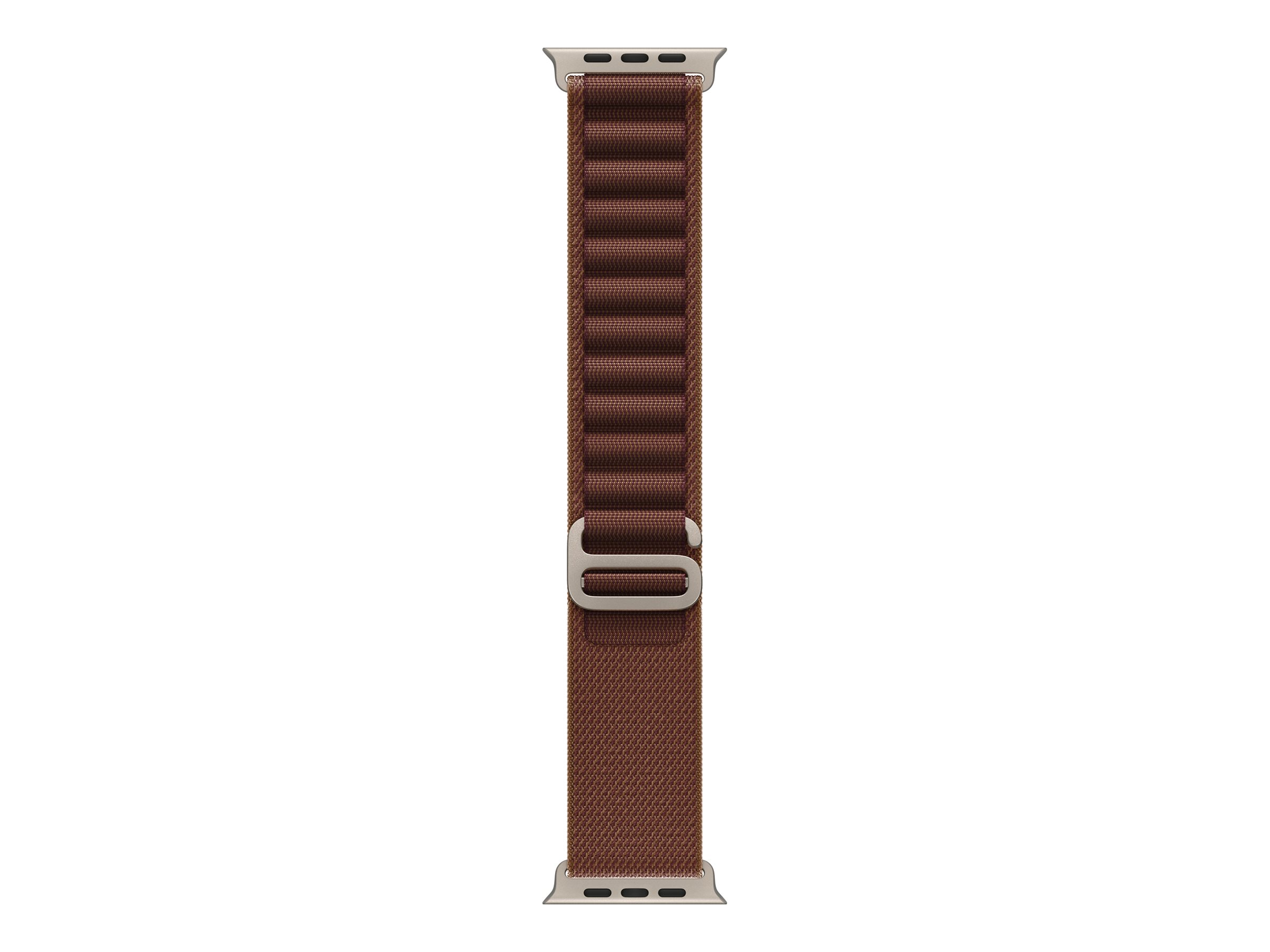 APPLE 49mm Burgundy Alpine Loop - Medium - Natural Titanium Finish | Apple