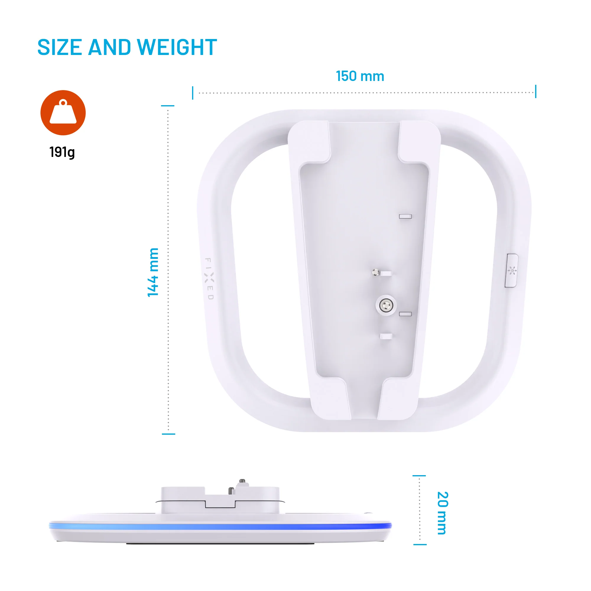 FIXED LED Stand for PlayStation 5, 5 (Slim) and 5 Pro, white | Fixed - Image 5