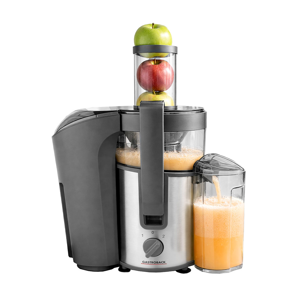 Gastroback Vital Juicer Plus | 40116 | Type Centrifugal juicer | Silver/Black | 800 W | Extra large fruit input | Number of speeds 2 - Image 2