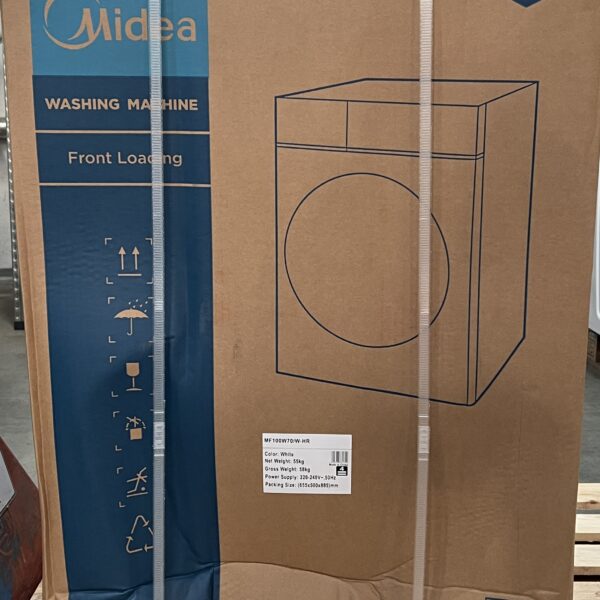 SALE OUT. Midea MF100W70/W-HR Washing Machine, D, Front loading, Depth 40 cm, 7 kg, White DAMAGED PACKAGING | Midea | Washing Machine | MF100W70/W | Energy efficiency class D | Front loading | Washing capacity 7 kg | 1200 RPM | Depth 40 cm | Width 60 cm | Display | LED | White | DAMAGED PACKAGING
