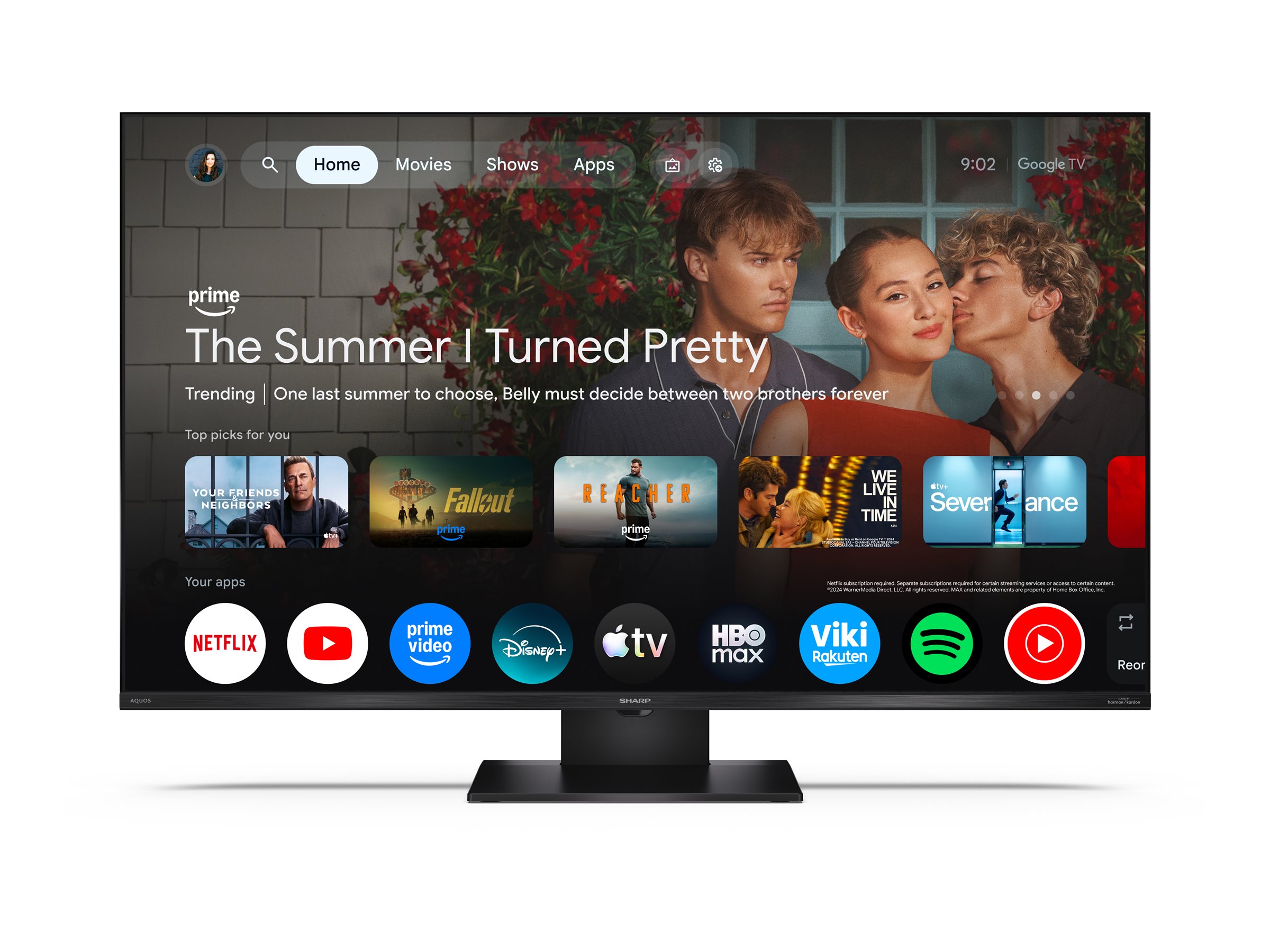 Sharp 43HR7265E 43" (108cm) 4K Ultra HD QLED Google TV | Sharp