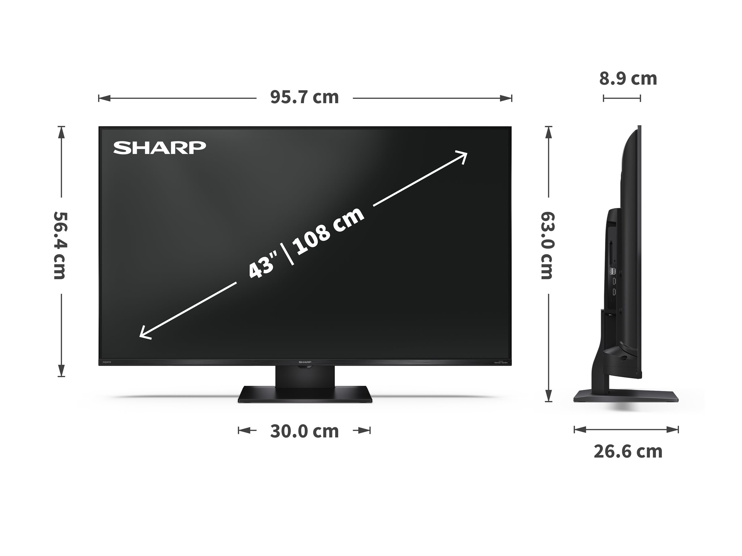Sharp 43HR7265E 43" (108cm) 4K Ultra HD QLED Google TV | Sharp - Image 5