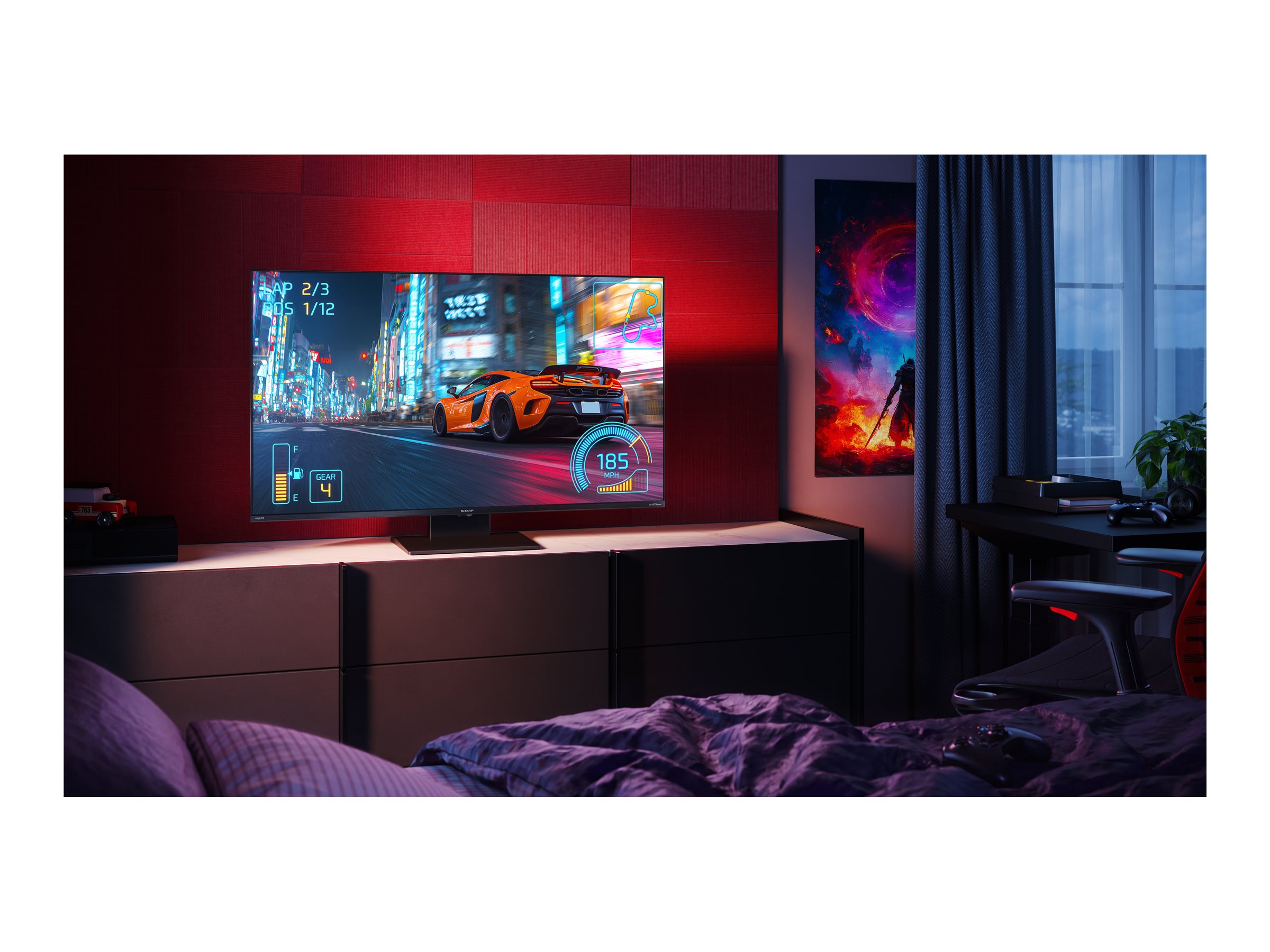 Sharp 43HR7265E 43" (108cm) 4K Ultra HD QLED Google TV | Sharp - Image 10