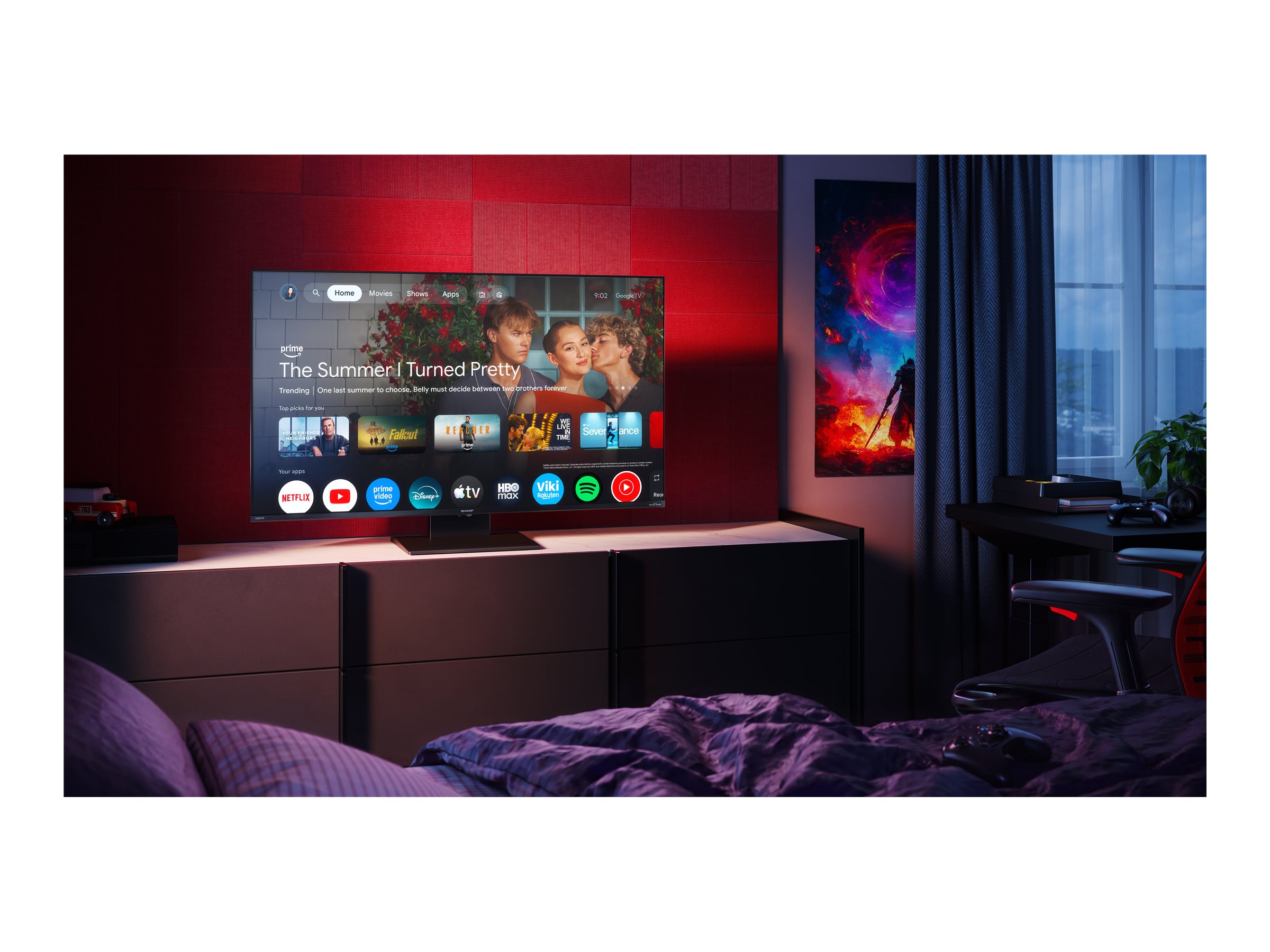 Sharp 43HR7265E 43" (108cm) 4K Ultra HD QLED Google TV | Sharp - Image 11