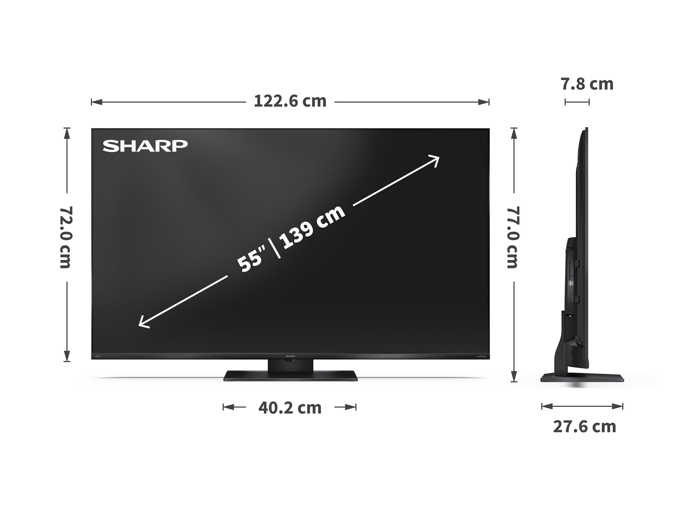 Sharp 55JR7265E 55" (139cm) 4K Ultra HD QLED Google TV | Sharp - Image 4