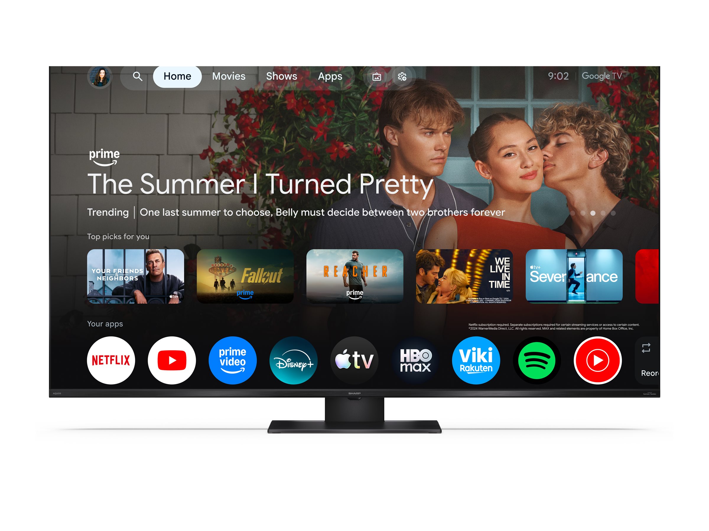 Sharp 65HR7265E 65" (164cm) 4K Ultra HD QLED Google TV | Sharp