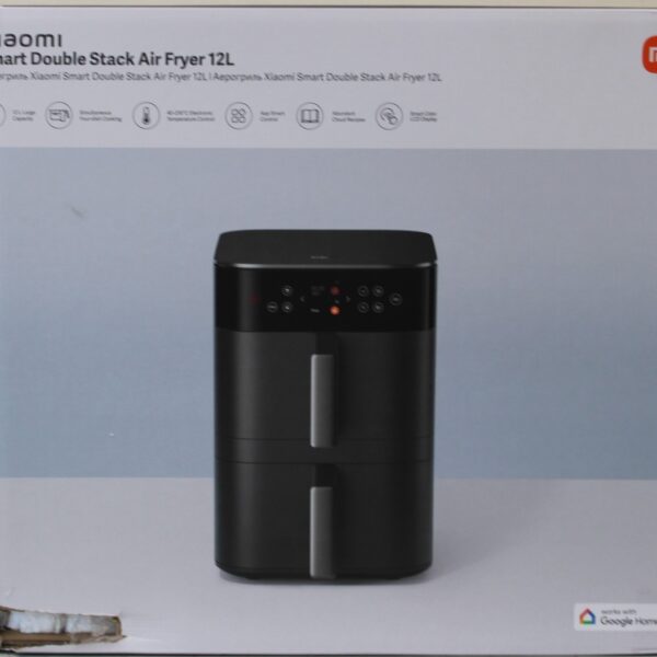 SALE OUT. Xiaomi Dual Zone Air Fryer 12L EU | Xiaomi Smart Double Stack Air Fryer 12L | Power 2800 W | Capacity 12 L | Black | DAMAGED PACKAGING | 23 month(s)