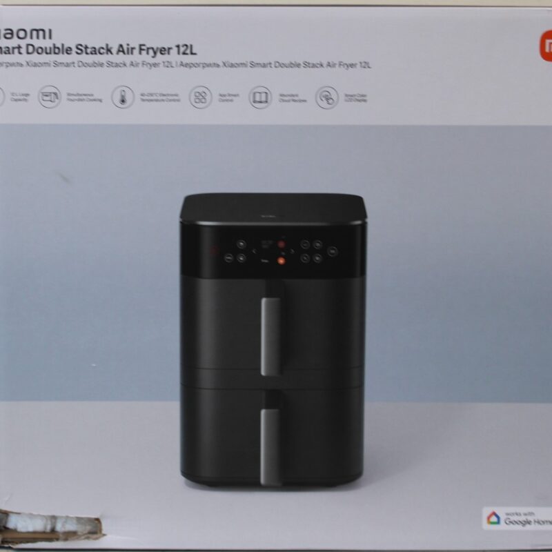 SALE OUT. Xiaomi Dual Zone Air Fryer 12L EU | Xiaomi Smart Double Stack Air Fryer 12L | Power 2800 W | Capacity 12 L | Black | DAMAGED PACKAGING | 23 month(s)