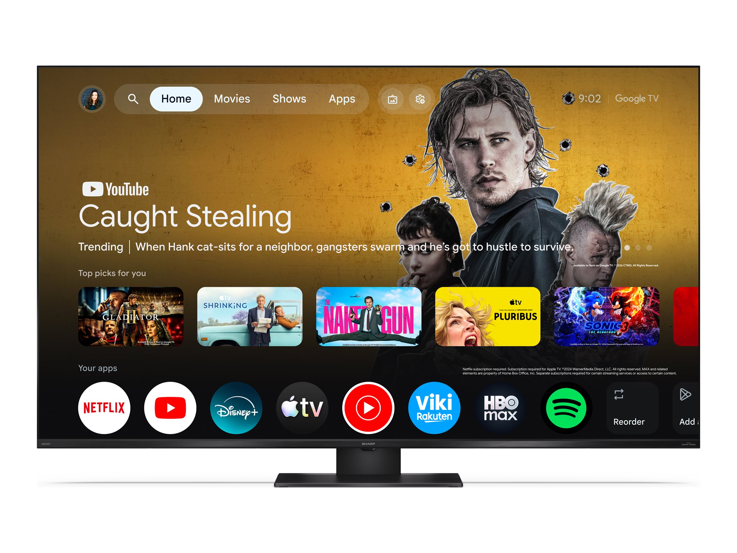 Sharp 65JT8265E 65" (164cm) 4K Ultra HD QLED MiniLED Google TV | Sharp