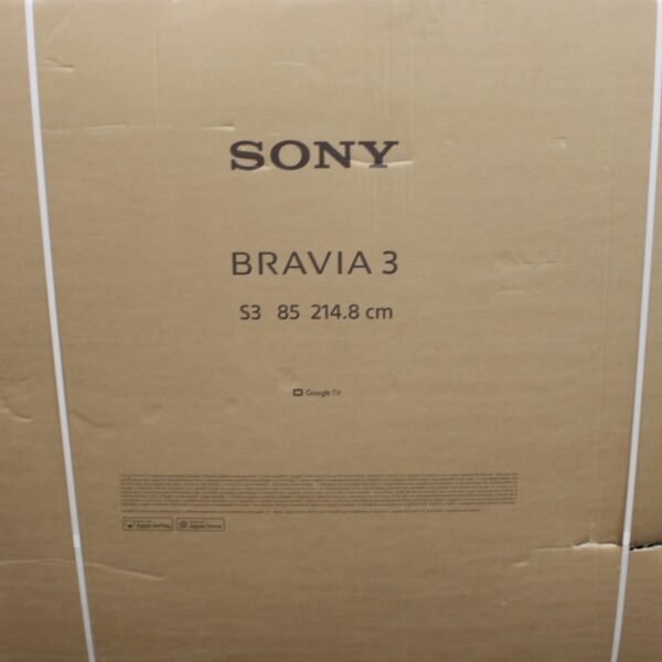 SALE OUT. Sony K85S35BP Bravia 3 85" (215cm) 4K Ultra HD Smart Google D-LED TV | SALE OUT. | Sony | TV | K85S35BP Bravia 3 | 85 | Smart TV | Google TV | 4K UHD | DAMAGED PACKAGING
