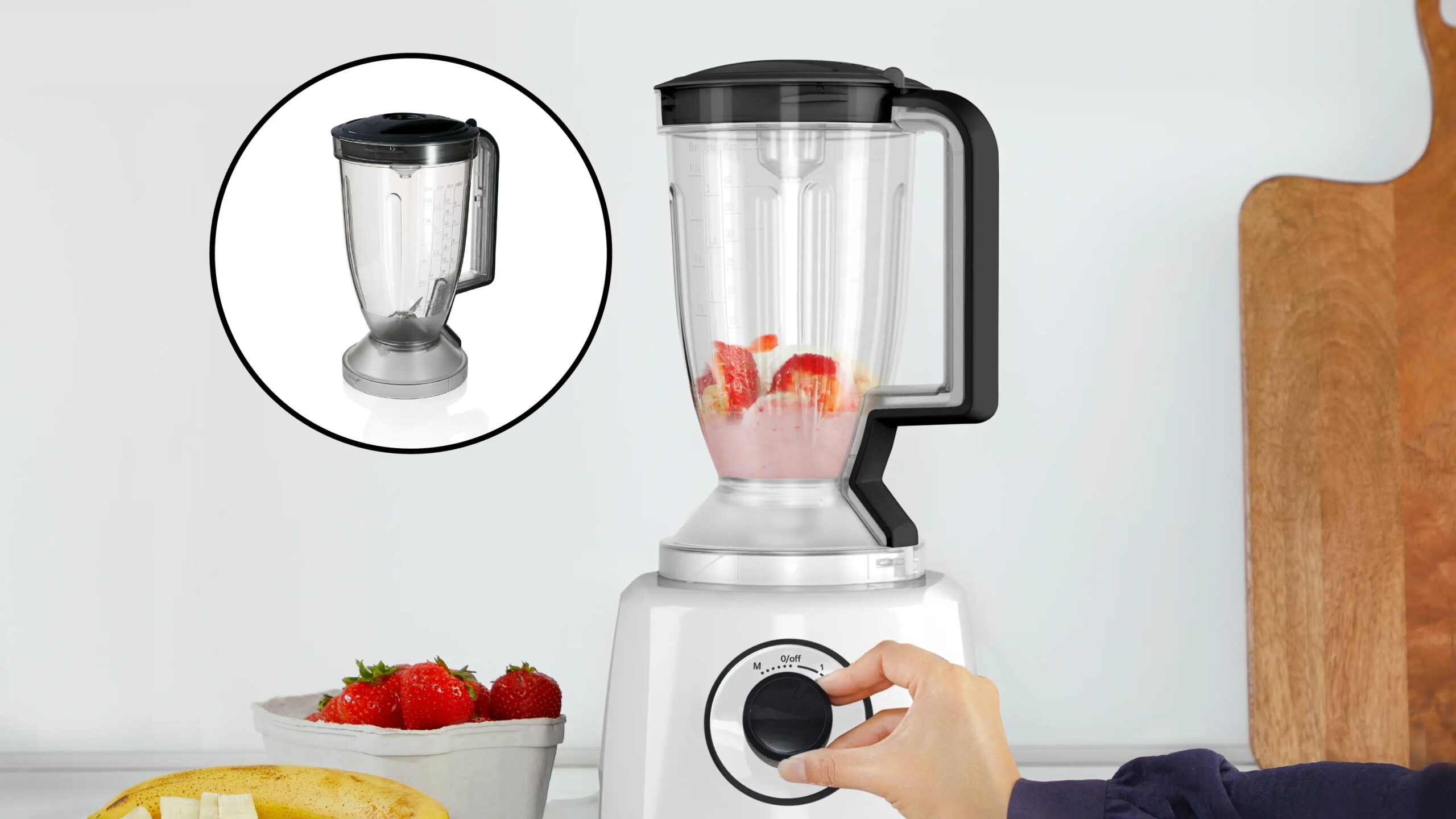 Bosch Food Processor | MCM3230W MultiTalent 3 | 800 W | Number of speeds 2 | Bowl capacity 2.3 L | White - Image 4