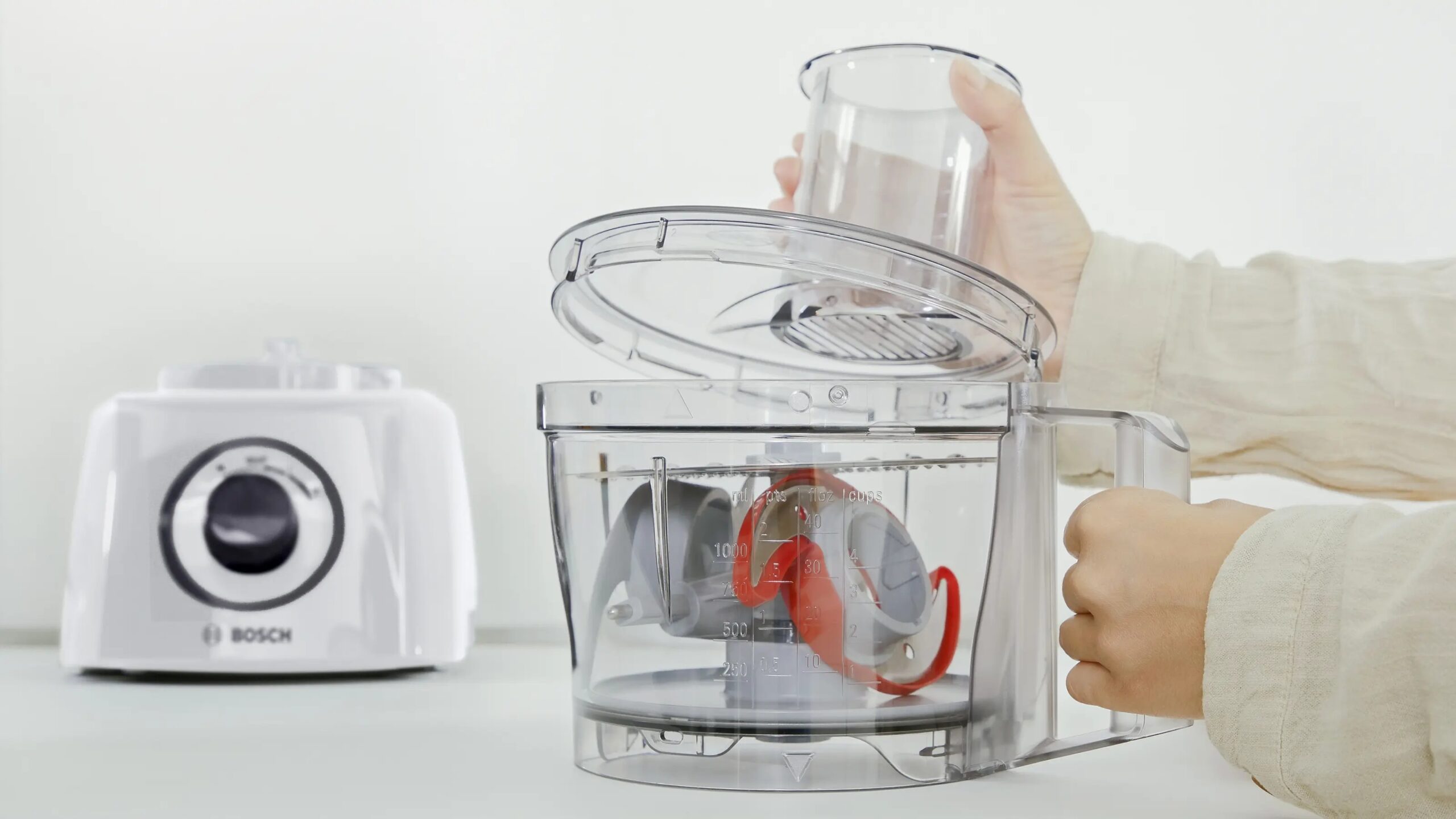 Bosch Food Processor | MCM3230W MultiTalent 3 | 800 W | Number of speeds 2 | Bowl capacity 2.3 L | White - Image 6