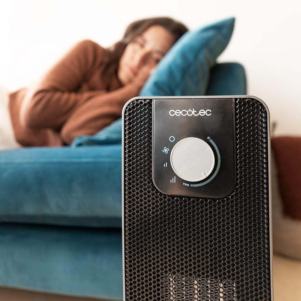Cecotec ReadyWarm 2000 Max Ceramic Rotate | Ceramic Heater | 2000 W | Number of power levels 3 | Suitable for rooms up to 20 m² | Black - Image 4
