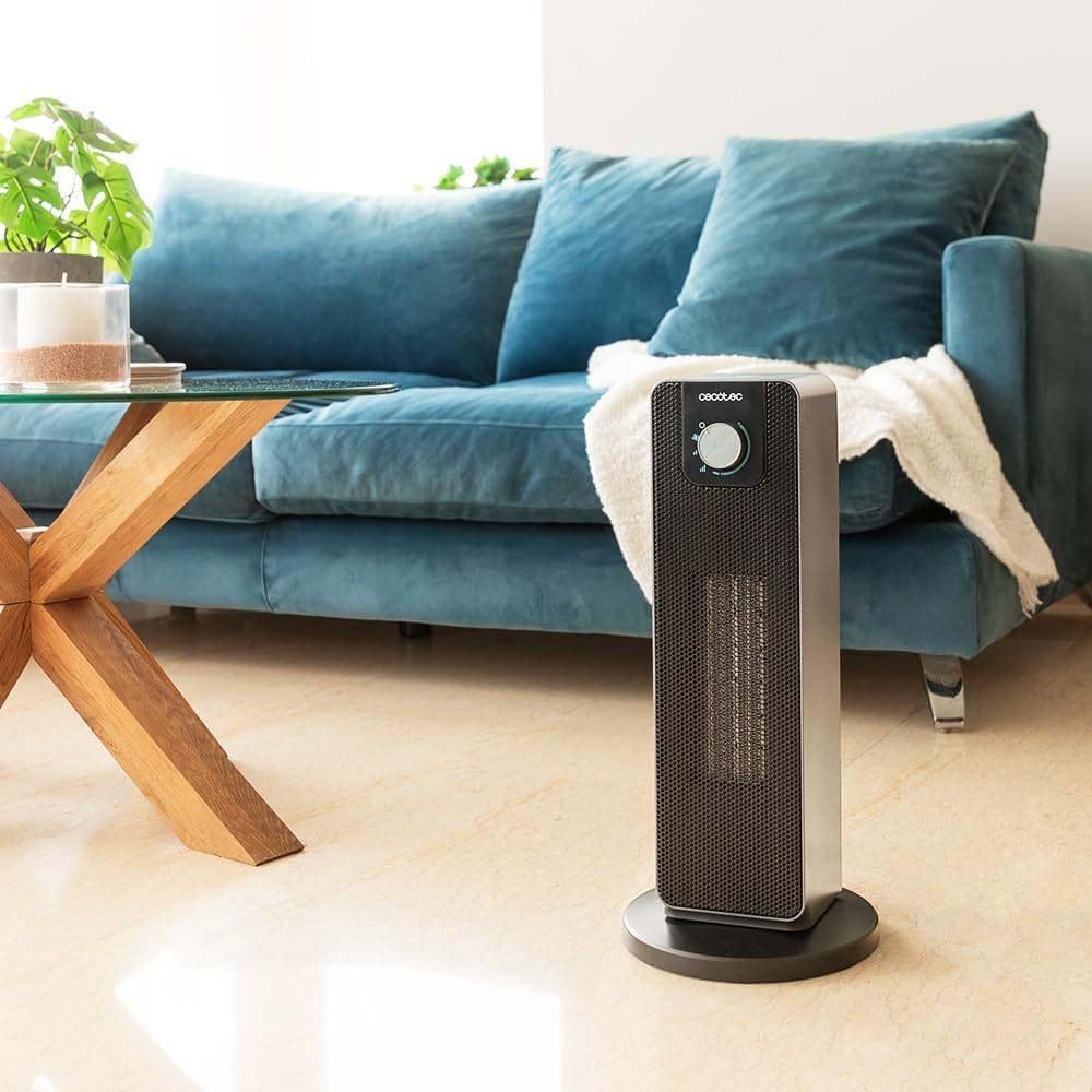 Cecotec ReadyWarm 2000 Max Ceramic Rotate | Ceramic Heater | 2000 W | Number of power levels 3 | Suitable for rooms up to 20 m² | Black - Image 5