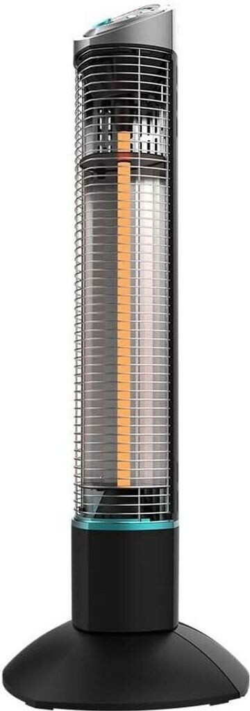 Cecotec ReadyWarm 1000 Power Tower | Halogen Heater | 1000 W | Number of power levels 2 | Black | IP55
