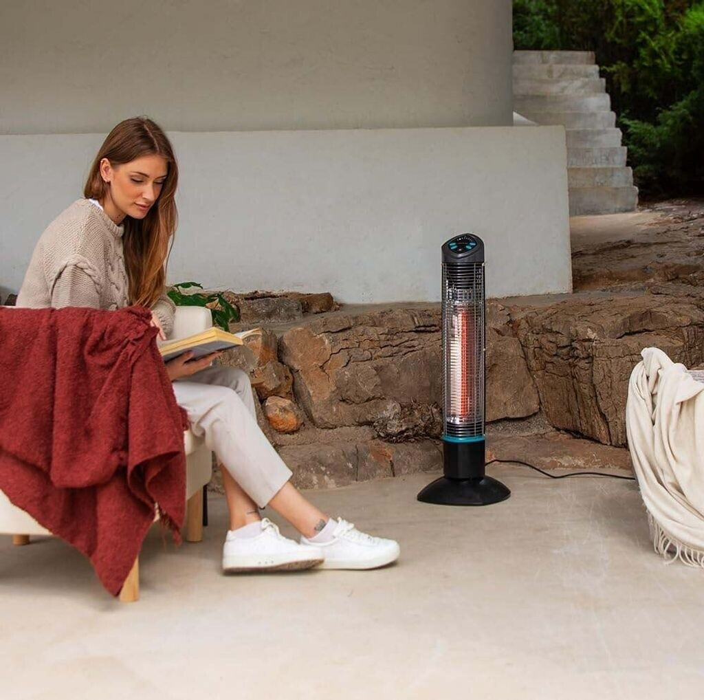 Cecotec ReadyWarm 1000 Power Tower | Halogen Heater | 1000 W | Number of power levels 2 | Black | IP55 - Image 3