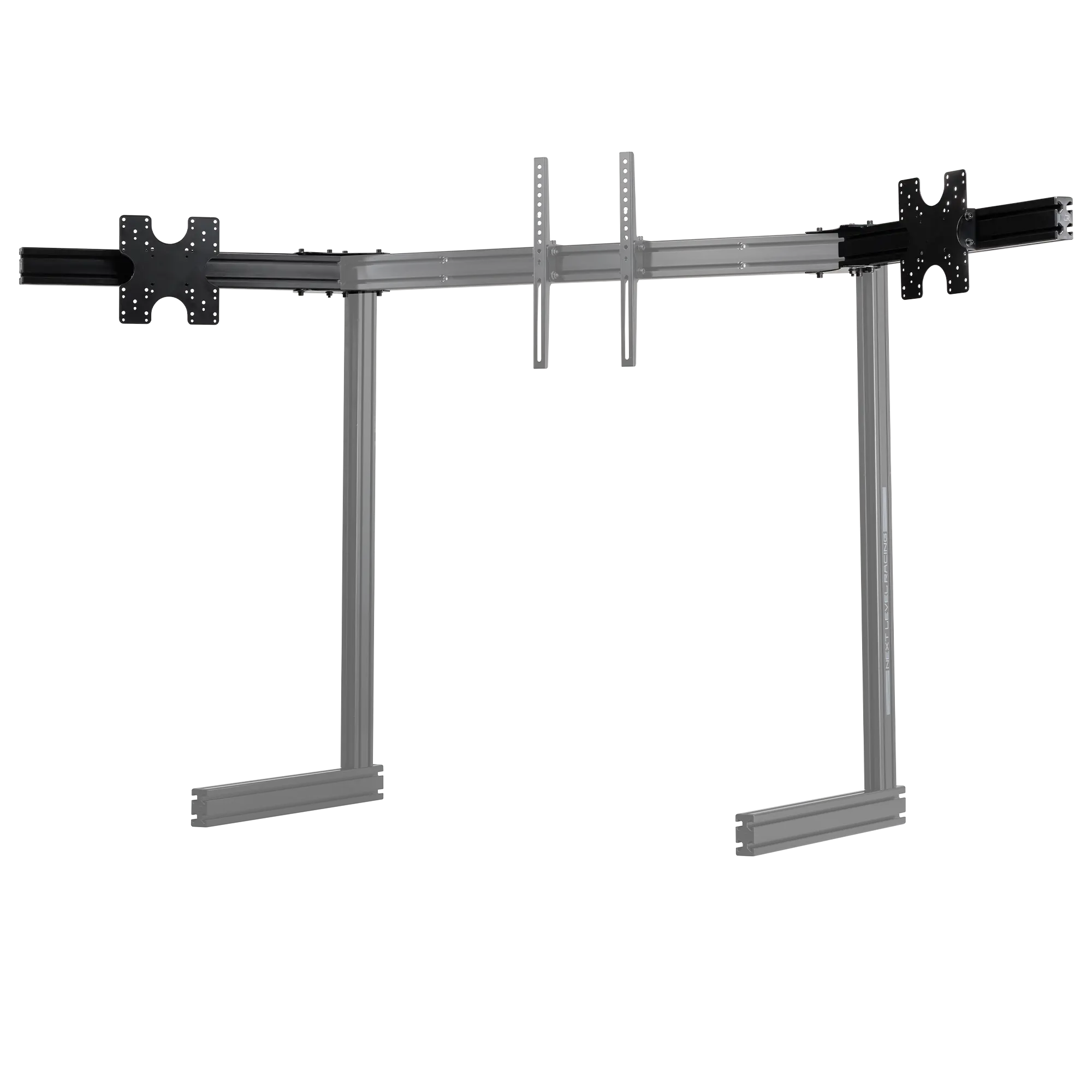 Next Level Racing Floor stand | Tilt | ELITE Free Standing Triple Add-On Monitor Stand | 21-43 " | Black - Image 2