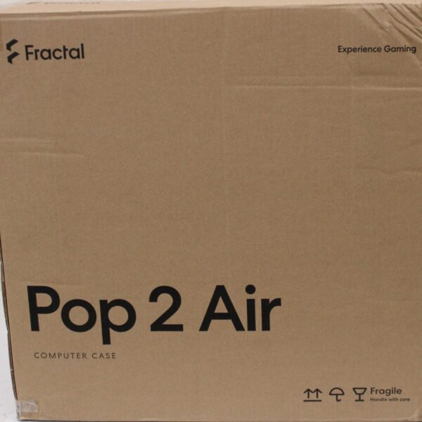 SALE OUT. Fractal Design Pop 2 Air, Black Solid | Fractal Design Case | Pop 2 Air | ATX | Black Solid | DAMAGED PACKAGING, SCRATCHED SIDE