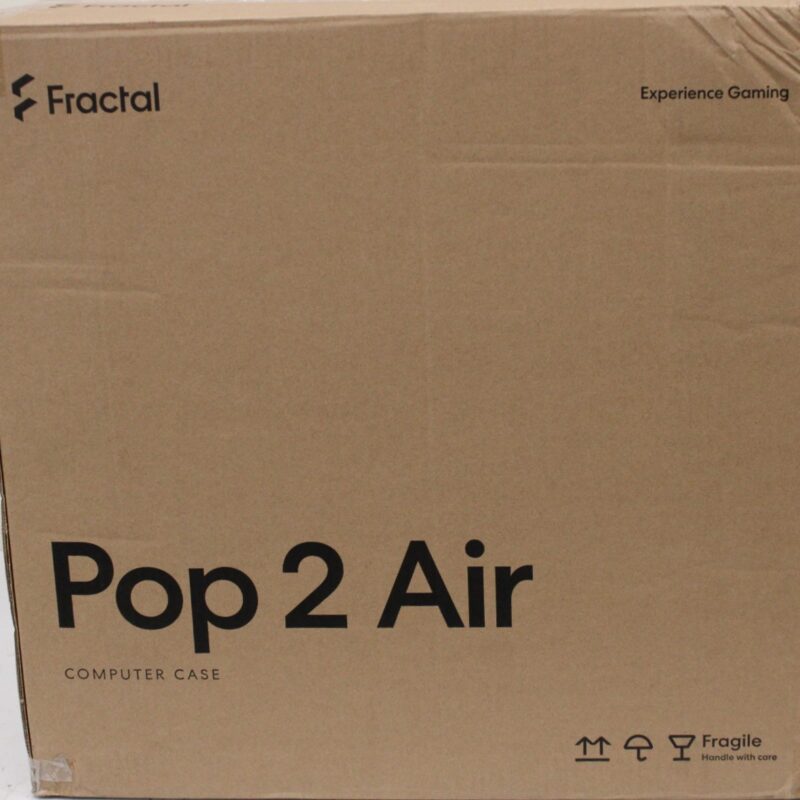 SALE OUT. Fractal Design Pop 2 Air, Black Solid | Fractal Design Case | Pop 2 Air | ATX | Black Solid | DAMAGED PACKAGING, SCRATCHED SIDE