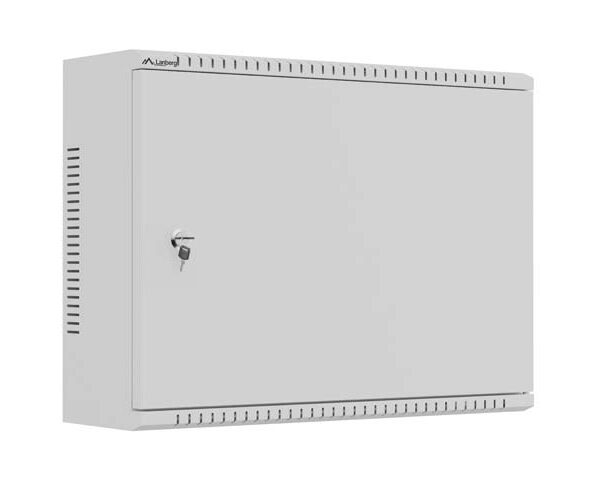 Lanberg TPR 10" & 19" Installation enclosure with mesh plate 560X420X180 Grey (assembled) | Lanberg