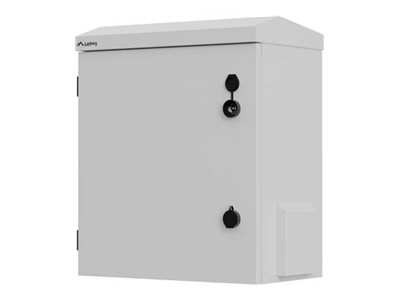 Lanberg Rack Cabinet 10" Wall/Pole-Mount IP55 Hermetic 420X300X500, Grey (Assembled) | Lanberg