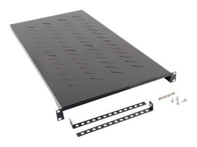 Lanberg 19" Fixed Shelf 1200mm 1U/483x910 mm max load capacity up to 25kg, 4-point assembly, Black | Lanberg