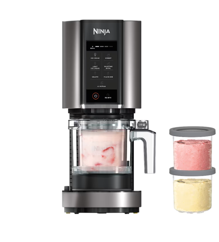 NINJA Ice Cream Maker | NC302EU CREAMi 7-in-1 | Power 800 W | Capacity 0.493 L | Black/Silver