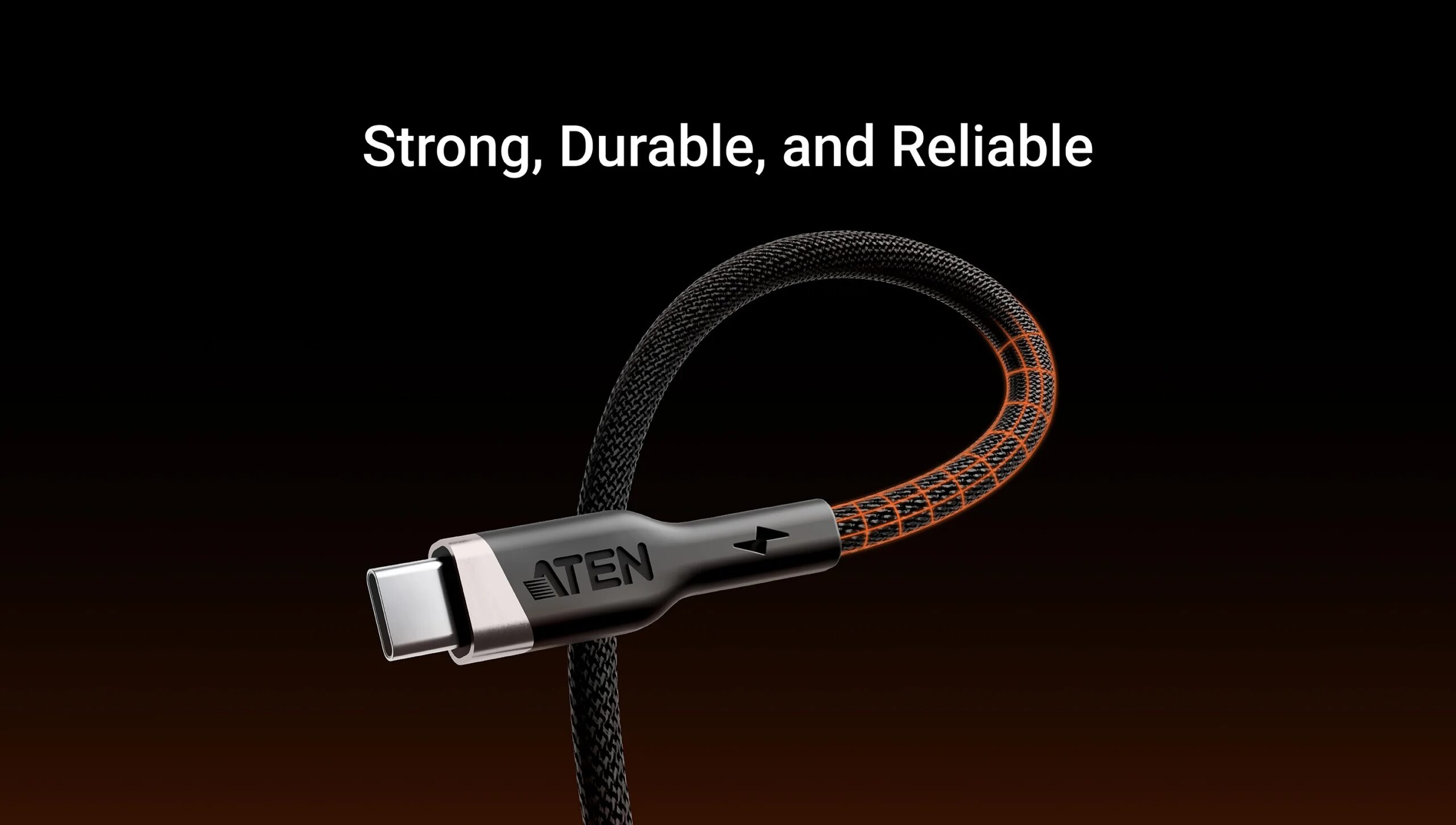 Aten 240W USB-C to USB-C Braided Charging Cable, 1 m | 2L-3101P240 | USB-C to USB-C - Image 5