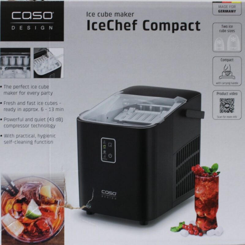 SALE OUT. | Caso | Ice Cube Machine | IceChef Compact | Power 120 W | Black | DAMAGED PACKAGING - Image 3