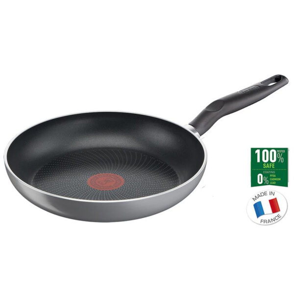 TEFAL | Super Start Pan | C2730653 | Frying | Diameter 28 cm | Suitable for induction hob | Fixed handle | Black