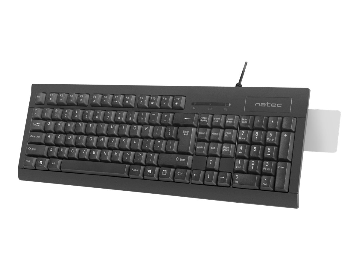 Natec | Moray | Keyboard with Smart ID card reader | Wired | US | Black - Image 4