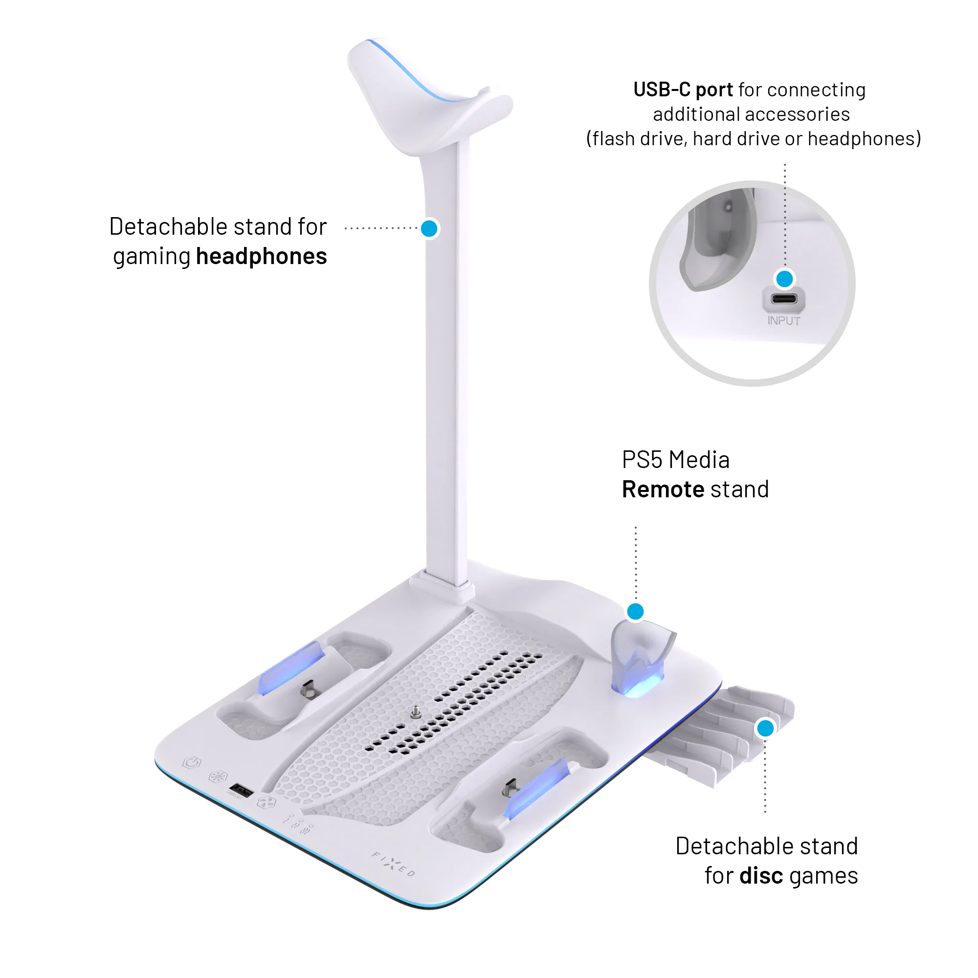 Fixed Docking Station for PlayStation 5 (Pro/Slim) - Image 7