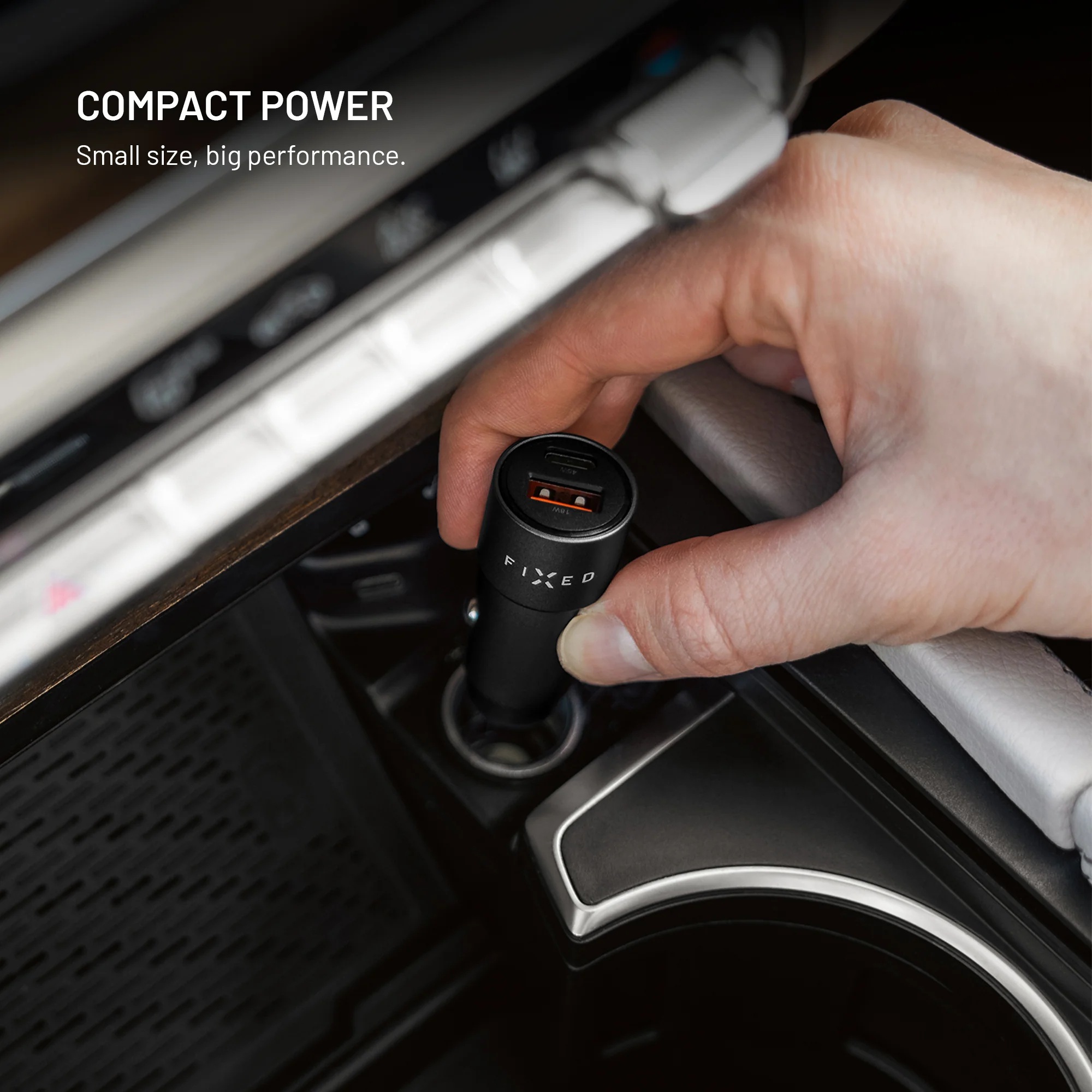 Fixed USB-C/USB-A Car Charger, 63W, PD 3.0 - Image 4