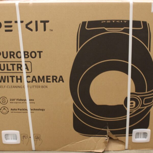 SALE OUT. PETKIT Automatic Cat Litter Box | Purobot Ultra | White | DAMAGED PACKAGING | 24 month(s)