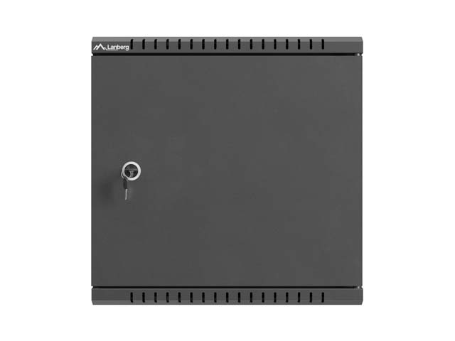Lanberg TPR 10" Installation Enclosure with Mesh Plate 340X340X140, Black (assembled) - Image 2